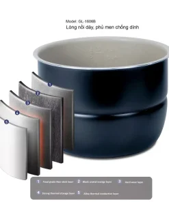 THAY RUỘT NỒI ÁP SUẤT ĐIỆN 6 LÍT BẰNG INOX 304, AN TOÀN CHO SỨC KHOẺ, HÀNG CHÍNH HÃNG GALI