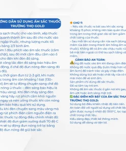Ấm sắc thuốc Tự Động Trường Thọ BA-2086 Trùng Trúc Dung tích 3.2L Gốm Bát Tràng Cao Cấp