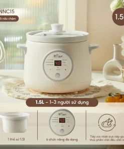 Nồi Nấu Cháo Chậm BEAR 1.5L NNC15