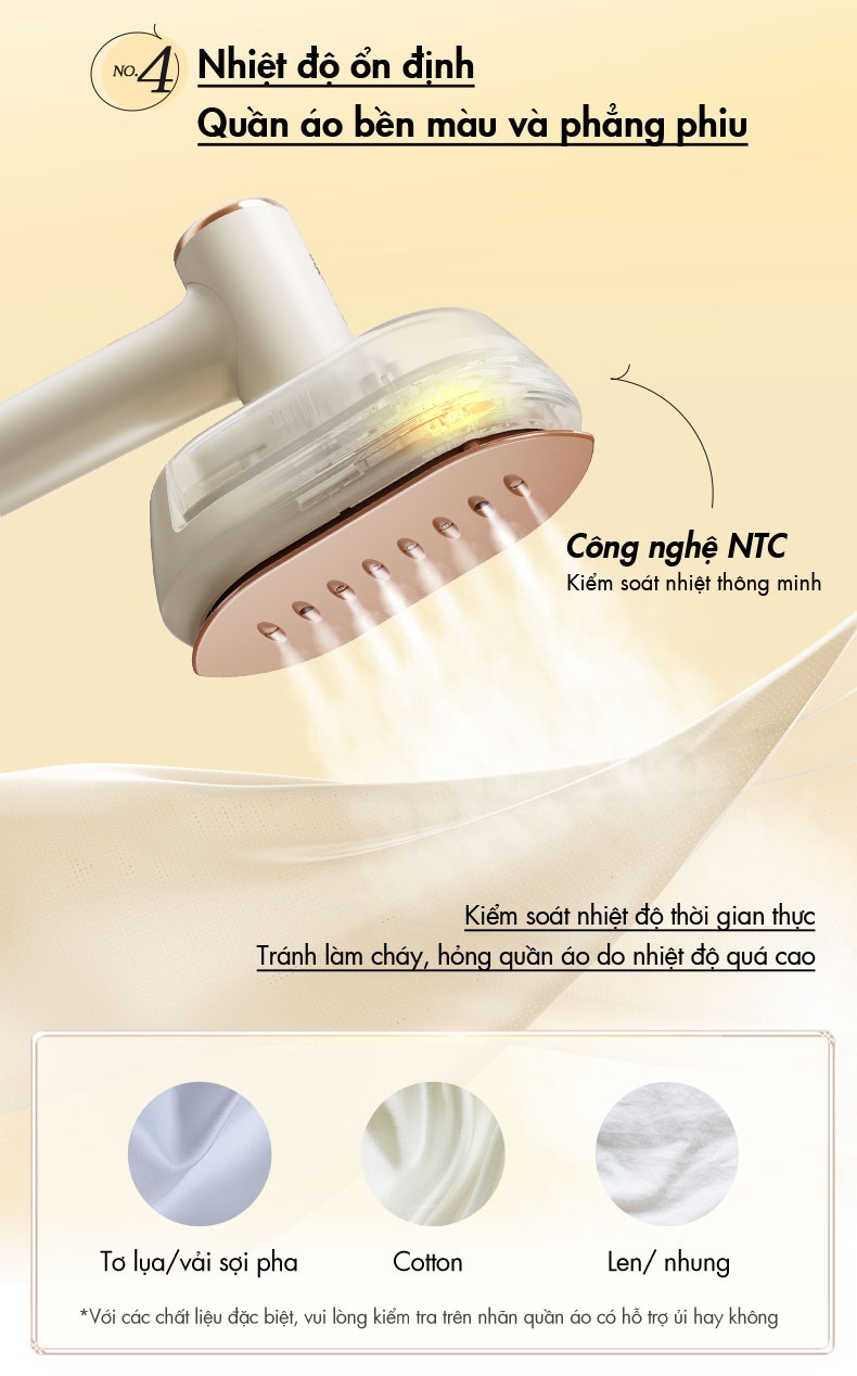 Bàn ủi hơi nước cầm tay Bear GTJ-A12Z2 - Hàng Chính Hãng