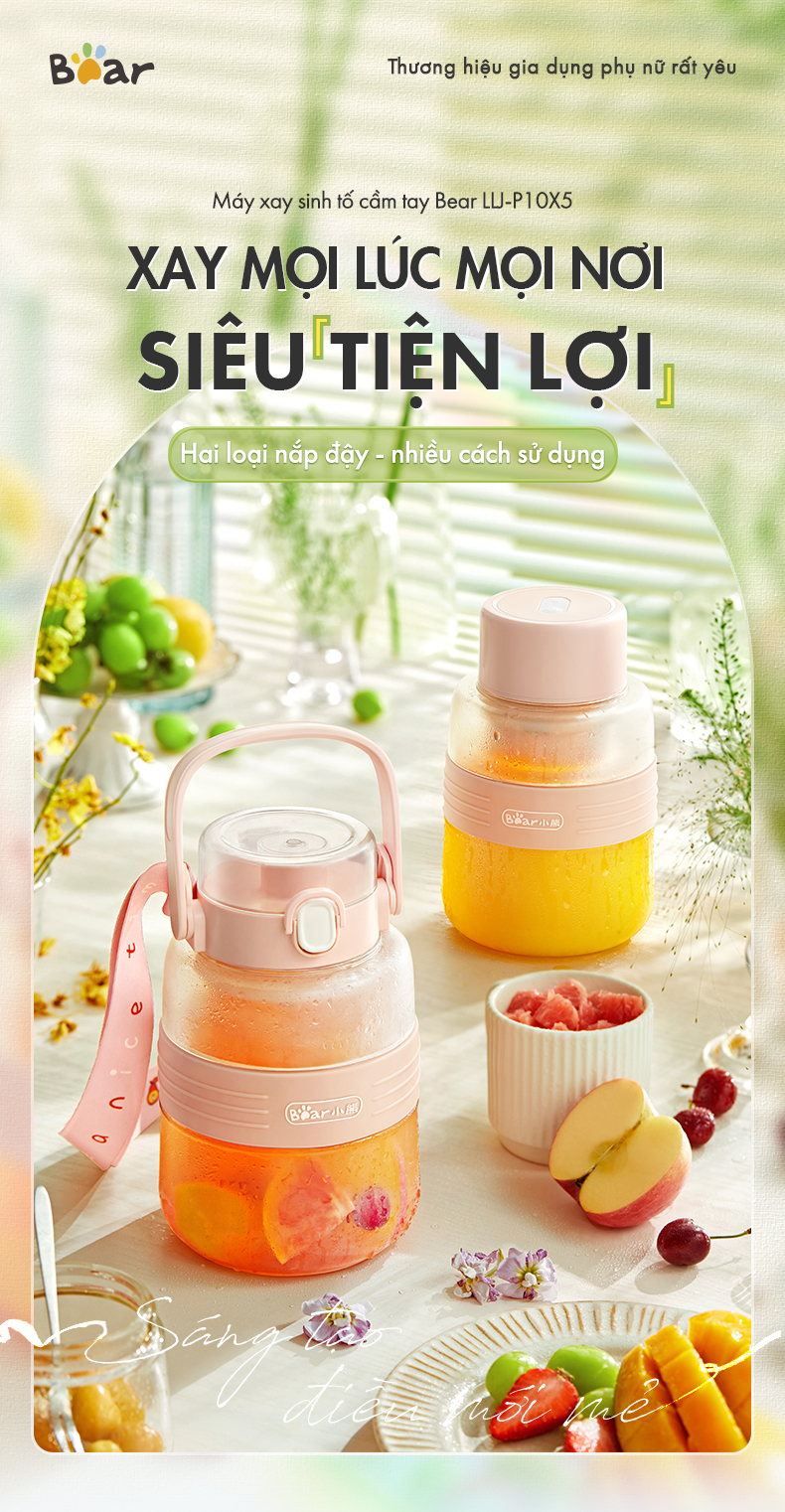 Máy Xay Sinh Tố Cầm Tay LLJ-P10X5 - Hàng Chính Hãng