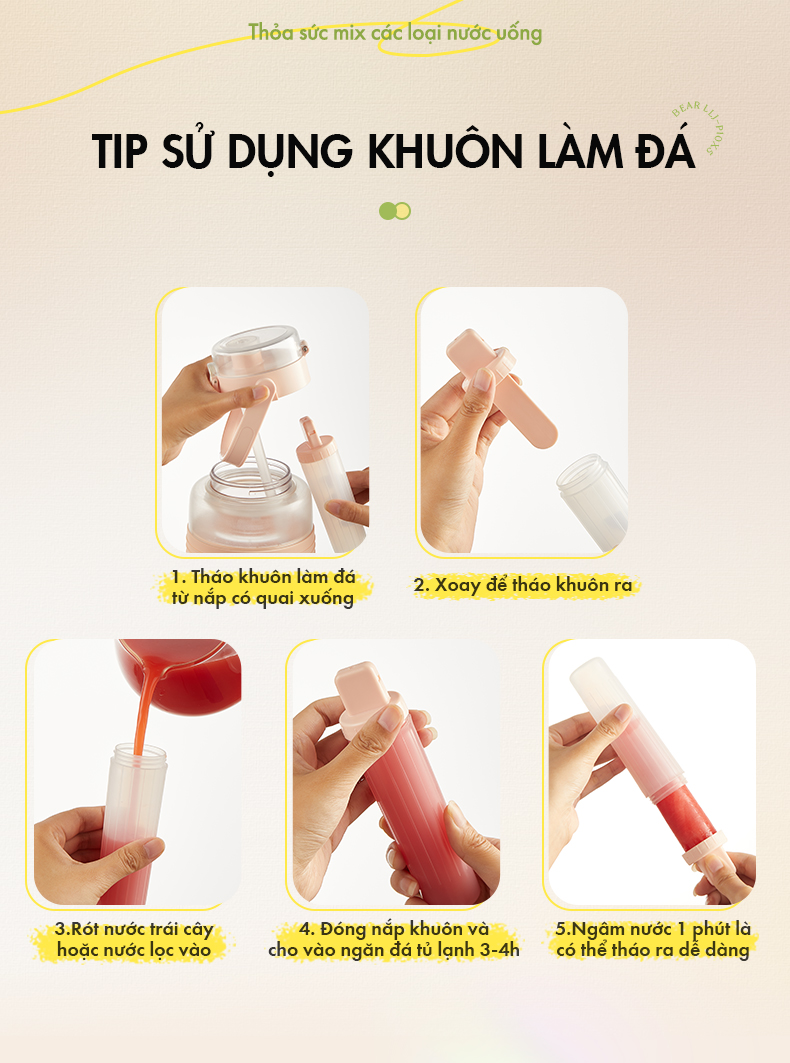 Máy Xay Sinh Tố Cầm Tay LLJ-P10X5 - Hàng Chính Hãng