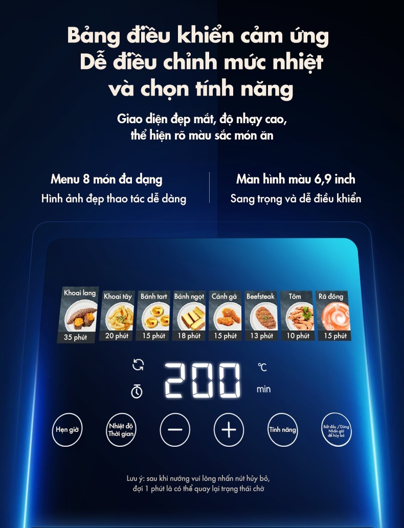 Nồi Chiên Không Dầu 5L Bear QZG-F15H1 - Hàng Chính Hãng