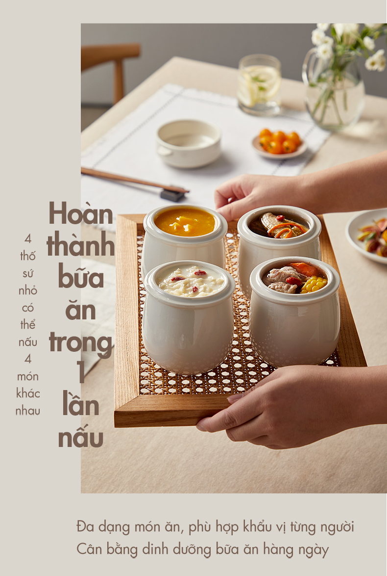 Nồi Nấu Chậm 2.5L Đa Năng Bear DDZ-B25Q3 (KÈM XỬNG HẤP) - Hàng Chính Hãng Nồi Nấu Chậm 2.5L Đa Năng Bear DDZ-B25Q3 (KÈM XỬNG HẤP) - Hàng Chính Hãng