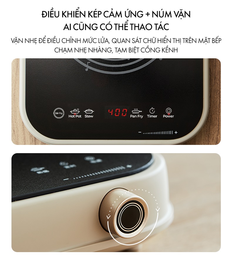 Bếp điện từ 2000W Bear DCL-A22Q5 - Hàng Chính Hãng