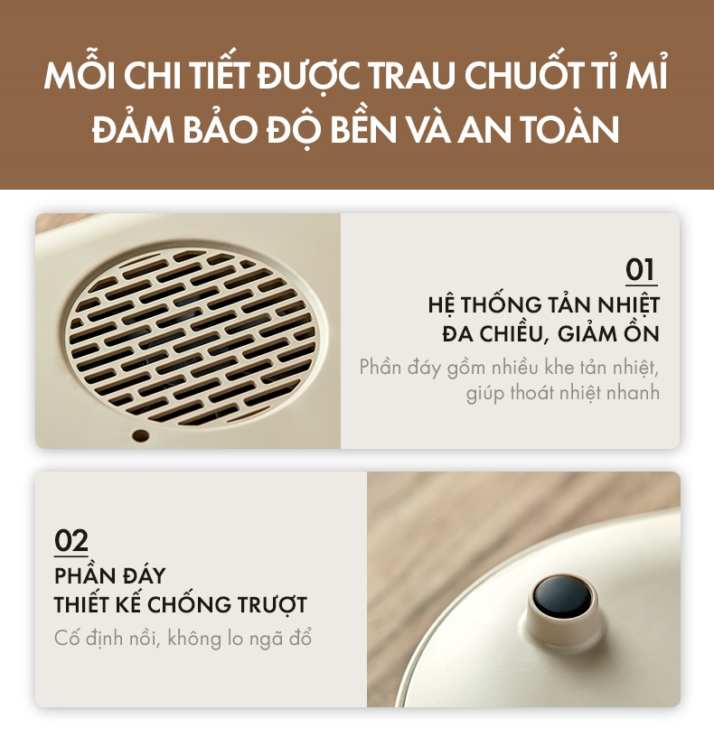 Bếp điện từ 2000W Bear DCL-A22Q5 - Hàng Chính Hãng
