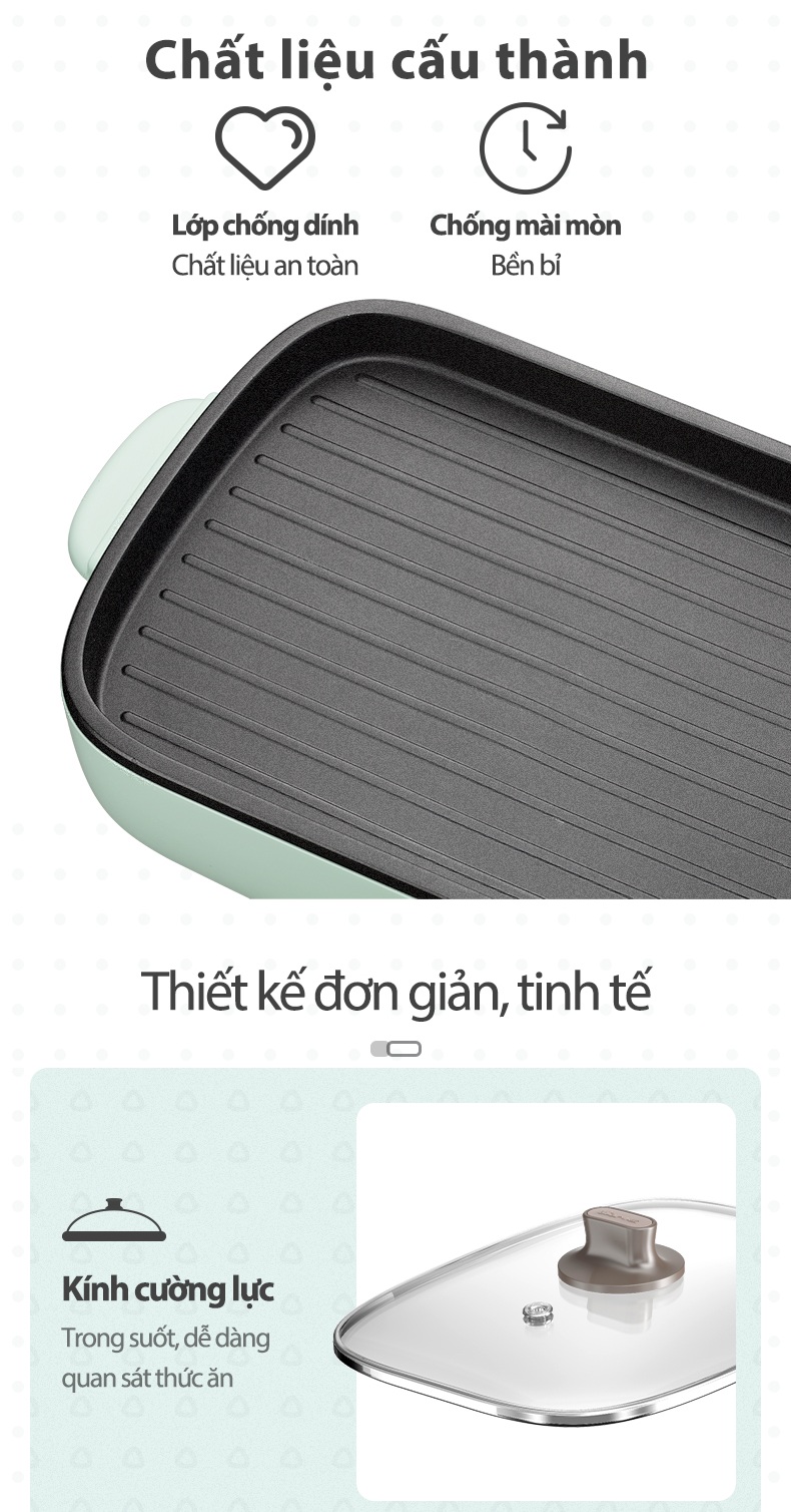 Bếp Nướng Lẩu Điện 3L Đa Năng 2in1 Bear DKL-C15G1 - Chính Hãng - BH 18 Tháng Bếp Nướng Lẩu Điện 3L Đa Năng 2in1 Bear DKL-C15G1 - Chính Hãng - BH 18 Tháng