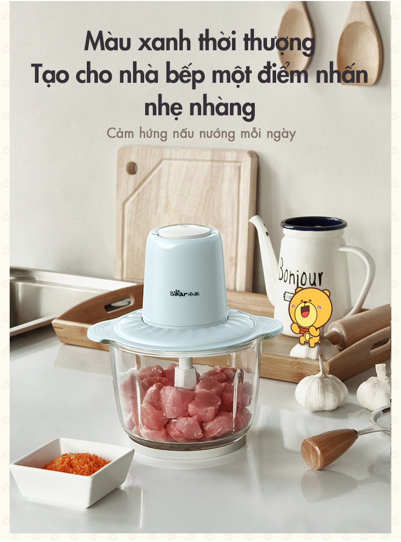[Livestream] Máy xay thực phẩm đa năng 2L Bear QSJ-C03B1 - Hàng chính hãng