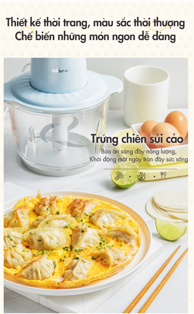 [Livestream] Máy xay thực phẩm đa năng 2L Bear QSJ-C03B1 - Hàng chính hãng