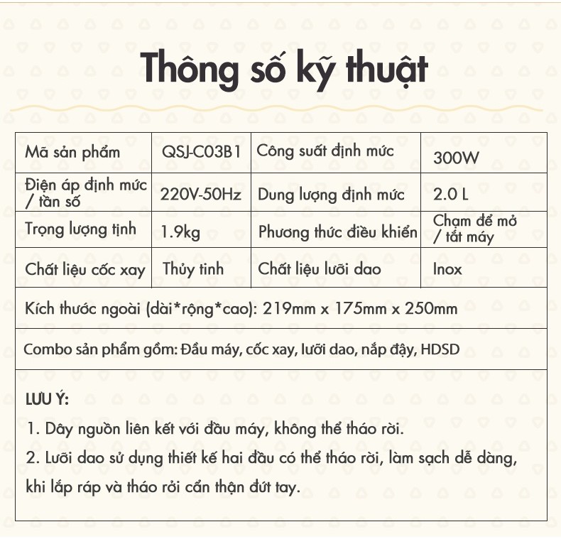 [Livestream] Máy xay thực phẩm đa năng 2L Bear QSJ-C03B1 - Hàng chính hãng