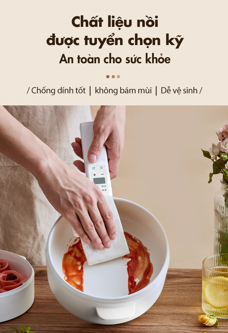Nồi điện đa năng 1.6L Bear DRG-P16K5 / P16M2/ E15P2 - Hàng Chính Hãng