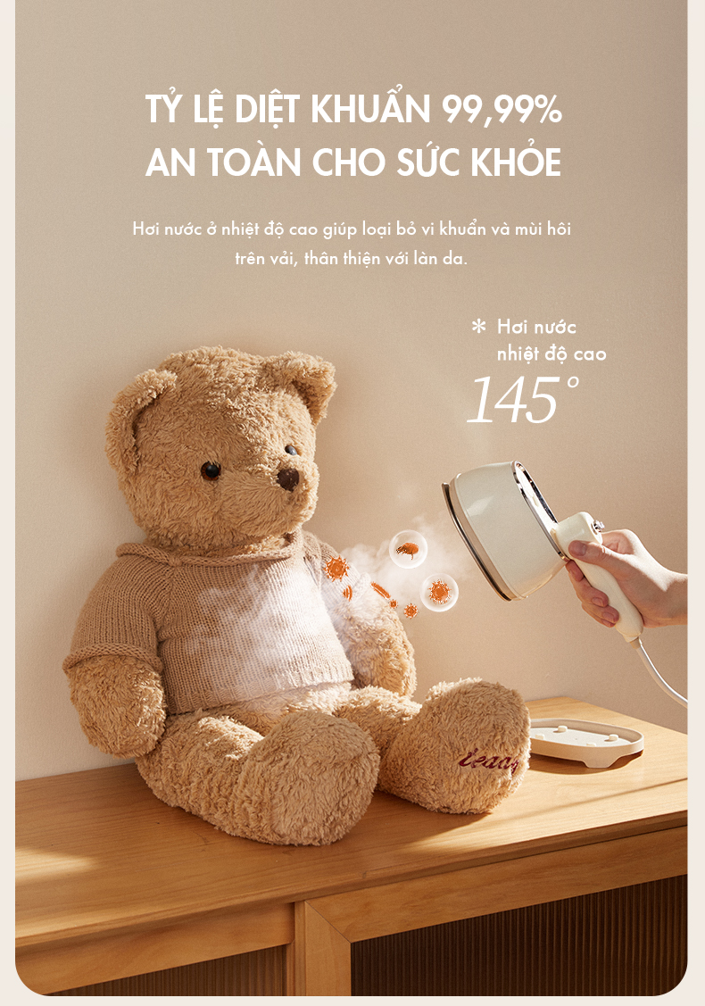 Bàn Ủi Hơi Nước Mini Bear DYD-J10Q1 Hàng Chính Hãng