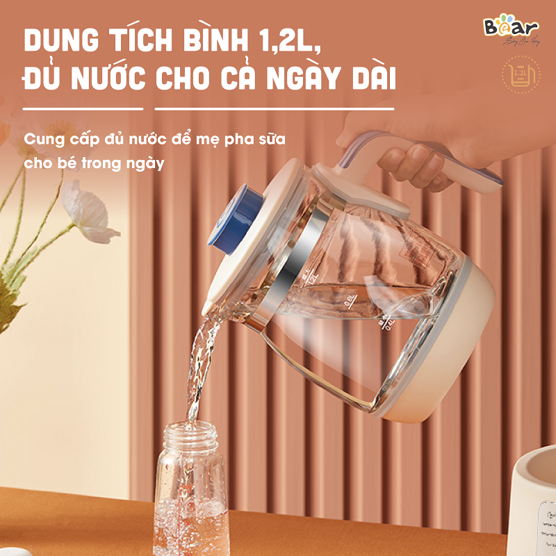 Máy đun hâm sữa Bear 1.2L TNQ-D12D Máy đun hâm sữa Bear 1.2L TNQ-D12D