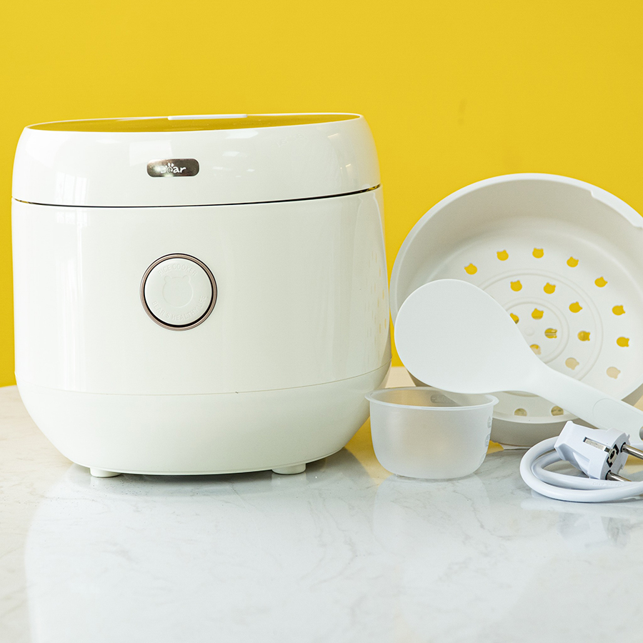 Nồi Cơm Điện 3L Bear SB-NC30B - 600W - 6 chức năng nấu đa dạng - Bảng điều khiển tiếng Việt - Dễ sử dụng