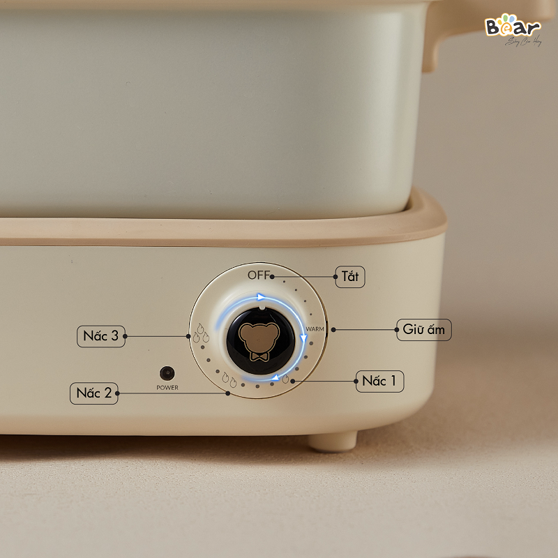 Nồi Lẩu Điện Đa Năng Bear DHG-C40M1 Tiết Kiệm Điện 7 trong 1 Chống Dính Cao Cấp Nấu Lẩu Thịt Nướng
