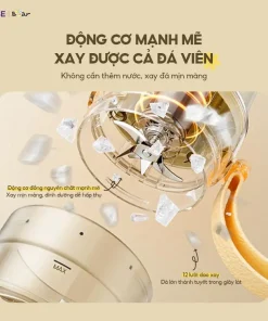 Máy xay sinh tố cầm tay Bear 12 lưỡi 0.4L Quốc Tế bảo hành 18 tháng Máy Xay Cầm Tay Đa Năng SB-MX04K
