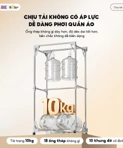 Alternative view of Tủ Sấy Quần Áo Bear PCD-4H12G Máy Sấy Đồ Gấp Gọn Sấy Khô Nhanh Kháng Khuẩn Tiện Dụng Cho Gia Đình Công Suất Lớn