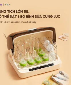 Máy Tiệt Trùng Bình Sữa Bear SB-MTT20 18L Máy Tiệt Trùng Sấy Khô Máy Tiệt Trùng UV Ti Giả Bình Sữa Máy Diệt Trùng