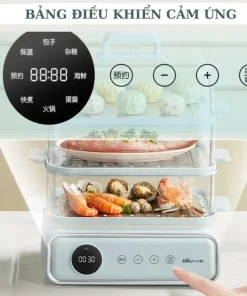 Nồi lẩu hấp Bear DZG-P20W7 đa năng 21.5L Tiếng Việt bảo hành 18 tháng Lẩu Hầm Healthy Tiết Kiệm Điện
