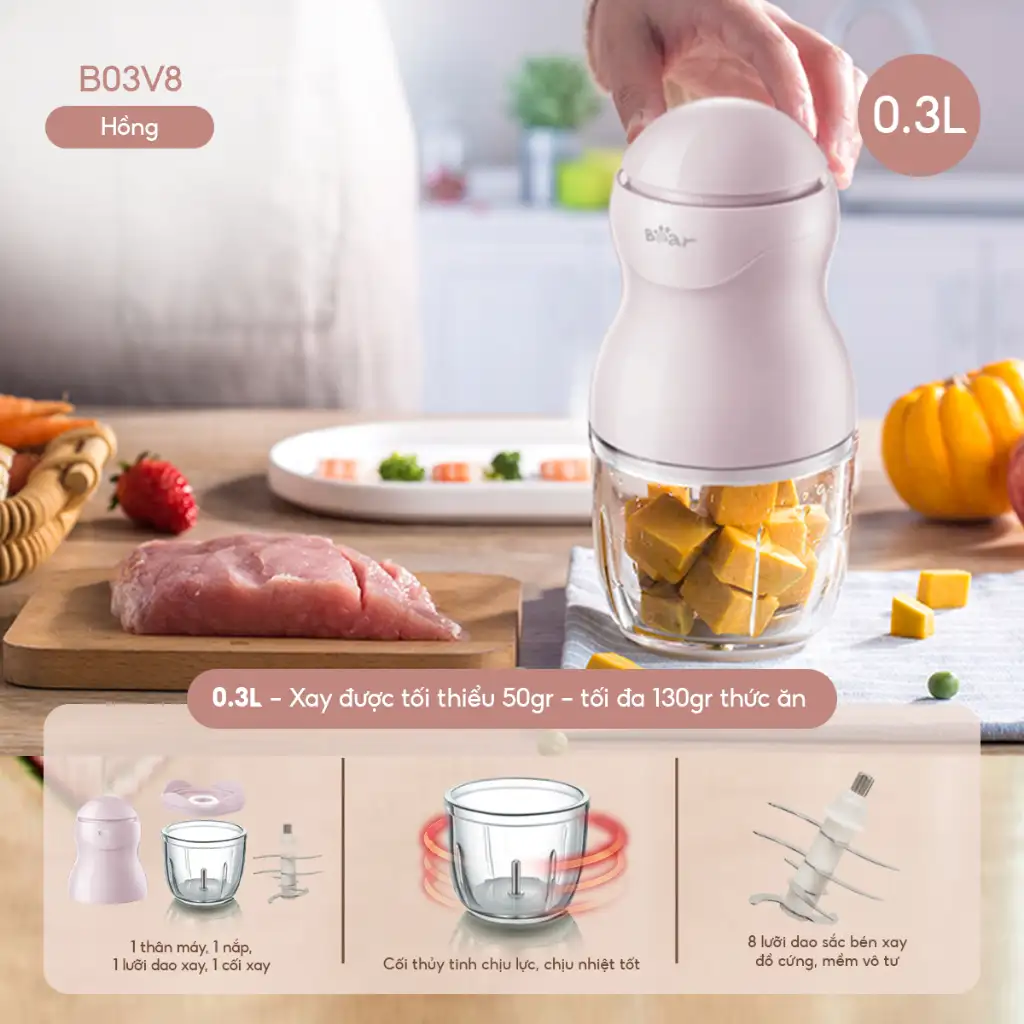 0,3L - B03V8 - Hồng
