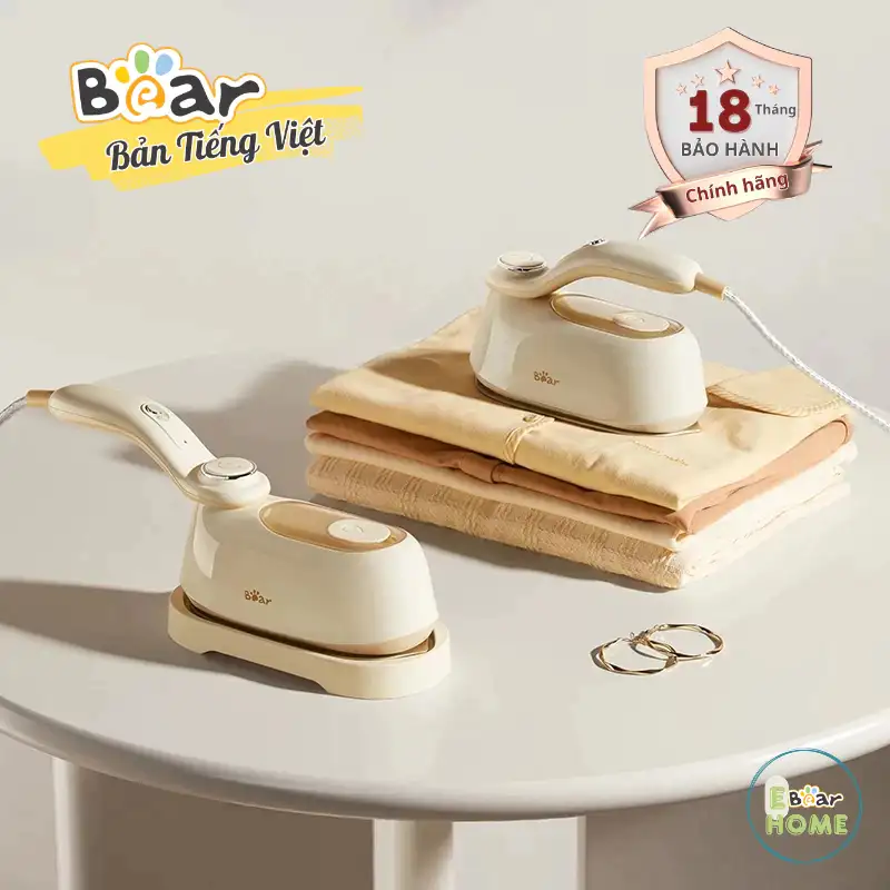 Bàn là bàn ủi hơi nước cầm tay Bear IR-4H15H áp suất cao phun hơi mạnh mẽ Bàn là bàn ủi hơi nước cầm tay Bear IR-4H15H