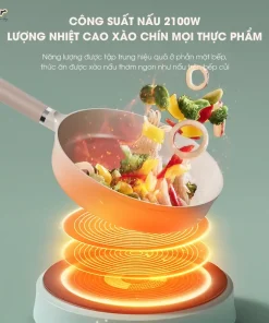 Alternative view of Bếp Điện Từ Bear SB-BT21W Đa Năng 8 Mức Nhiệt Thích Hợp Đa Số Các Loại Nồi Mặt Bếp Làm Từ Gốm Thủy Tinh Cao Cấp