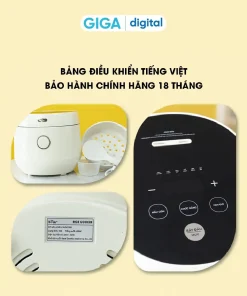 Nồi Cơm Điện 3L Bear SB-NC30B - 600W - 6 chức năng nấu đa dạng - Bảng điều khiển tiếng Việt - Dễ sử dụng