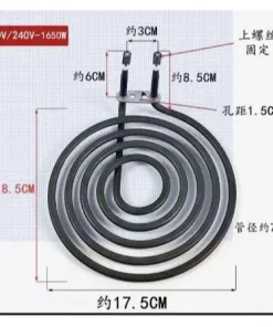 Mai so nồi chiên không dầu đường kính 12 - 15 - 17cm - chân cong, chân thẳng