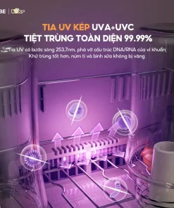 Alternative view of Máy Tiệt Trùng Bình Sữa Bear SB-MTT20 18L Máy Tiệt Trùng Sấy Khô Máy Tiệt Trùng UV Ti Giả Bình Sữa Máy Diệt Trùng
