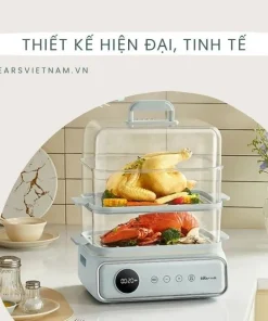 Nồi lẩu hấp Bear DZG-P20W7 đa năng 21.5L Tiếng Việt bảo hành 18 tháng Lẩu Hầm Healthy Tiết Kiệm Điện