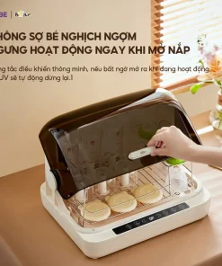 Máy Tiệt Trùng Bình Sữa Bear SB-MTT20 18L Máy Tiệt Trùng Sấy Khô Máy Tiệt Trùng UV Ti Giả Bình Sữa Máy Diệt Trùng