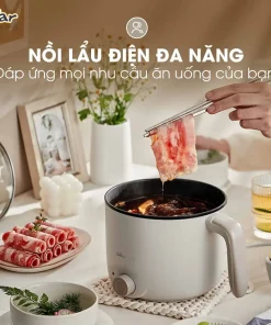 Nồi Lẩu Điện Đa Năng Bear DRG-C12K1 Nồi Lẩu Mini Đa Năng Kèm Lồng Hấp
