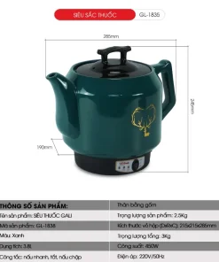 Ổ Ghim Điện 3 Chấu Nhựa Chịu Nhiệt Dùng Cho Siêu Sắc Thuốc Nồi Cơm Bình Thủy