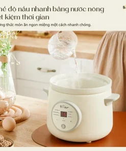 Alternative view of Nồi Nấu Cháo Chậm BEAR 1.5L NNC15 Nồi Nấu Chậm Cho Bé Hầm Giữ Ấm Giữ Trọn Chất Dinh Dưỡng Nồi Nấu Cháo Bản Tiếng Việt