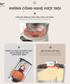 Máy Trộn Bột Bear DM-B70V1 7L Đa Năng Ủ Bột Nhồi Bột Nhanh Công Suất Lớn Bảo Hành 18 Tháng