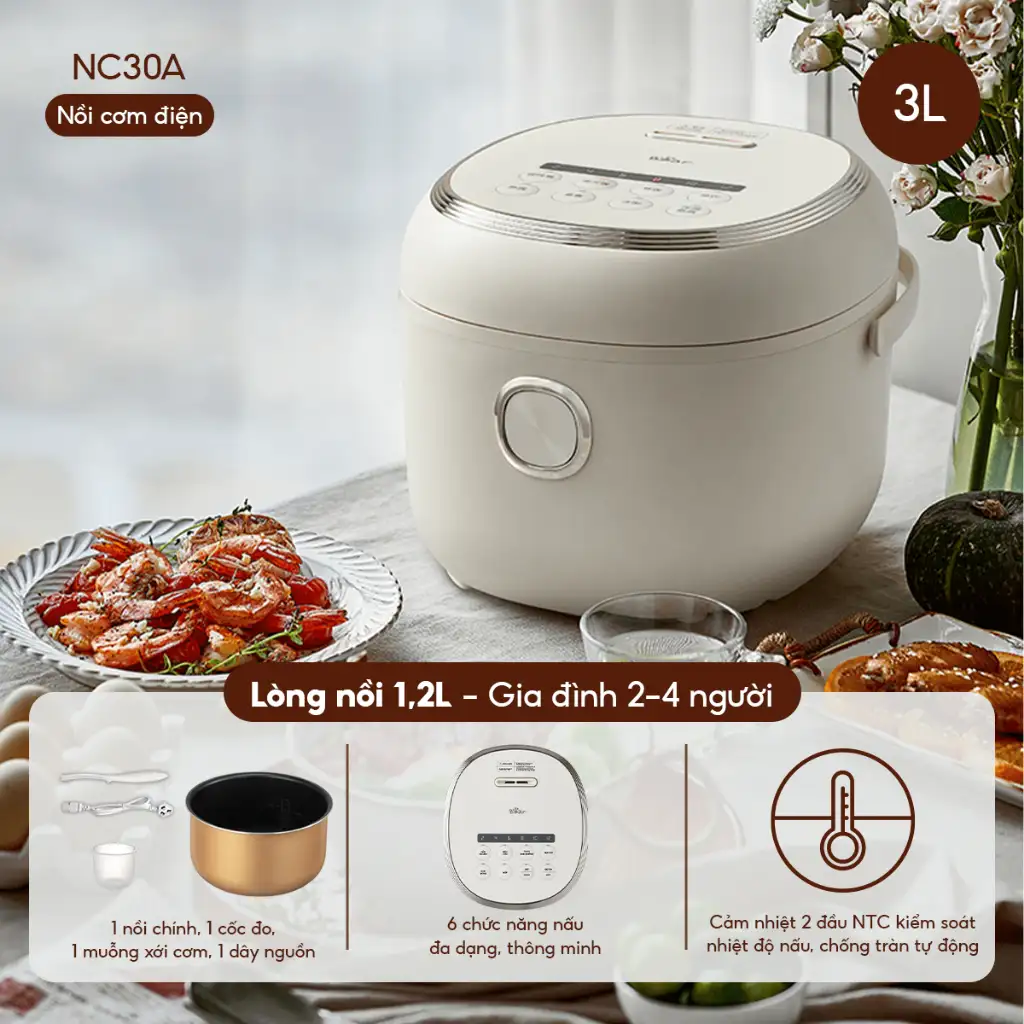 Nồi Cơm Điện Tử Bear