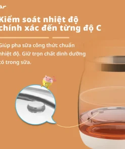 Máy hâm sữa Bear WW-4H12L Tích Hợp Khử Clo Pha Sữa 1.2L BẢN TIẾNG VIỆT