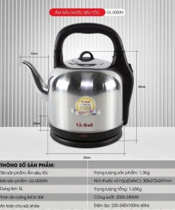 Alternative view of Ấm Siêu Tốc Gali GL-0050N 5 Lít Inox 304 an toàn chất lượng cao