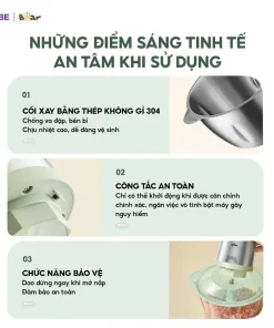Máy Xay Thịt 1.8L Bear CH-4H03F Máy Xay Thịt Đa Năng Cối Xay Thịt Máy Xay Đa Năng Cối Xay Máy Xay Thịt Mini Máy Xay Thịt 1.8L Bear CH-4H03F Máy Xay Thịt Đa Năng Cối Xay Thịt Máy Xay Đa Năng Cối Xay Máy Xay Thịt Mini