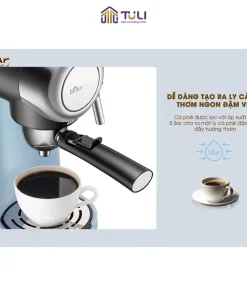 Máy Pha Cà Phê Bear Tự Động CF-B02V1 800W Pha Espresso Phong Cách Ý