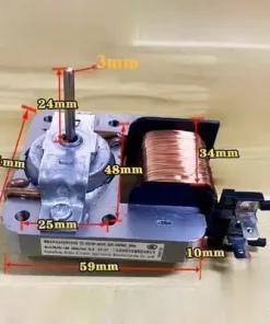 Quạt làm mát lò vi sóng, lò nướng 2 chân, trục 3mm chất lượng cao phụ tùng lò vi sóng