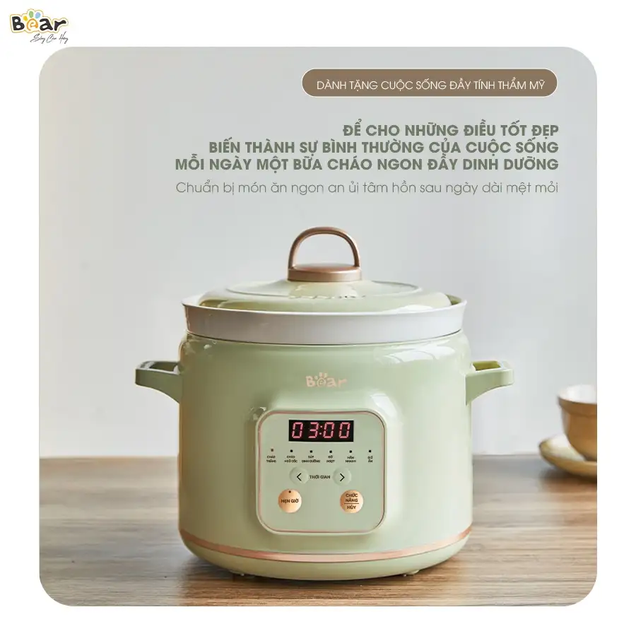 Nồi Nấu Cháo Chậm BEAR 2L SB-NNC20