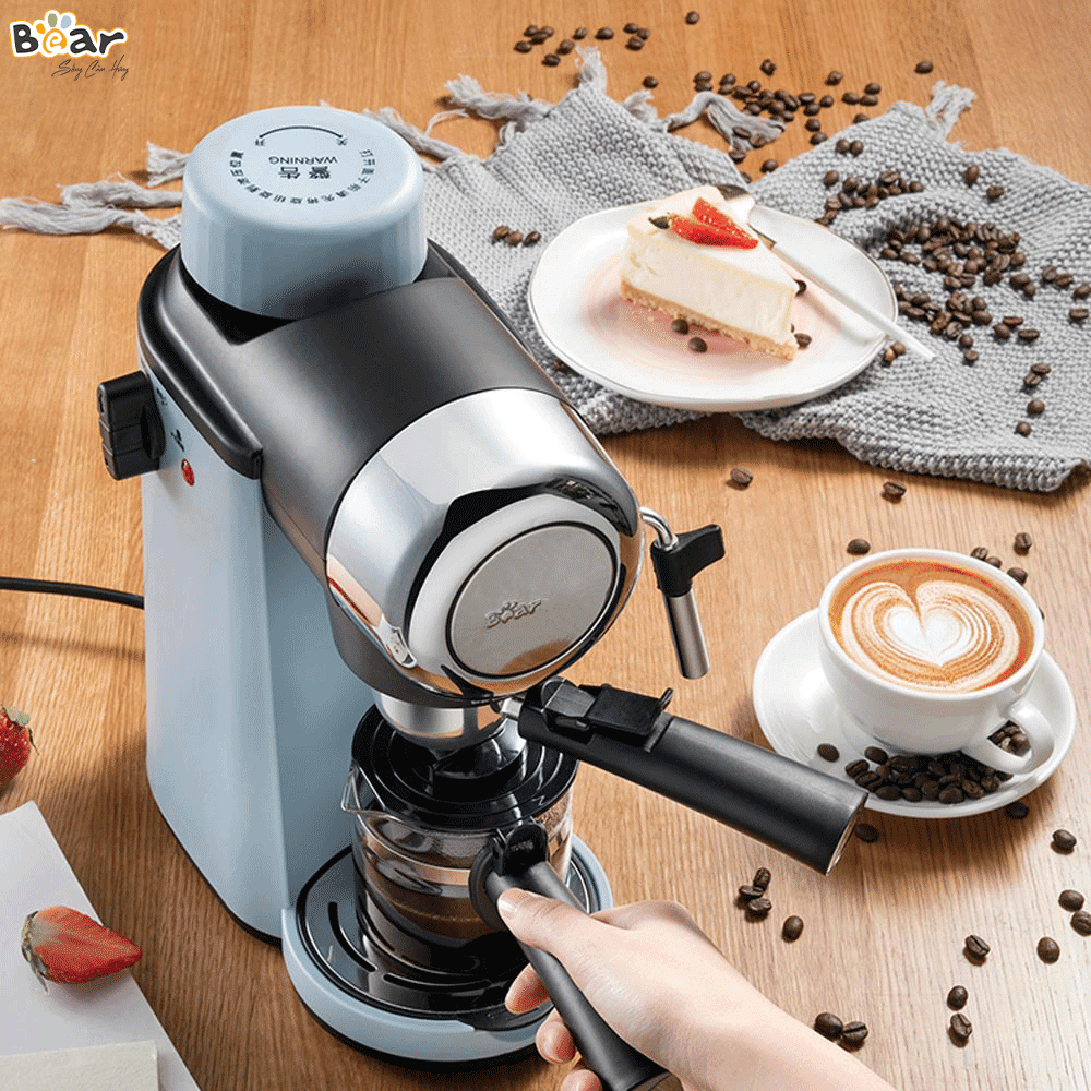 Máy Pha Cà Phê Bear Tự Động CF-B02V1 800W Pha Espresso Phong Cách Ý