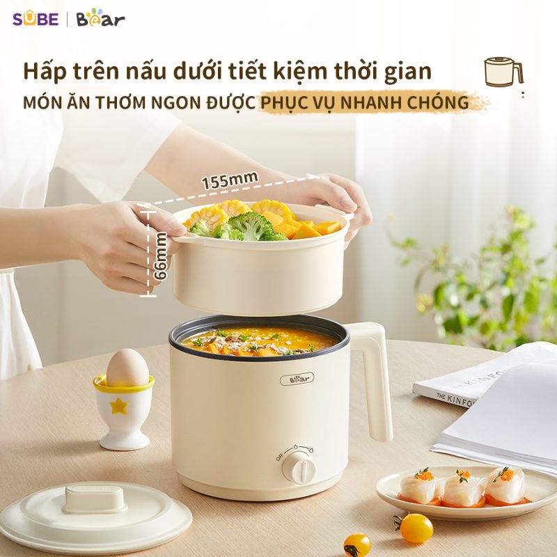 Nồi điện đa năng Bear MC-4H16H 3 noi dien da nang bear mc 4h16h 6