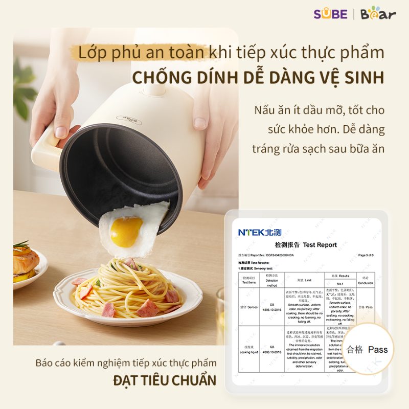 Nồi điện đa năng Bear MC-4H16H 9 noi dien da nang bear mc 4h16h 9