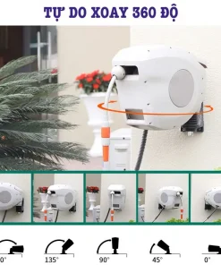 Vòi tưới cây vòi rửa xe Lionking 10-30 mét Rulo cuộn ống tự động Tặng vòi xịt đa năng 8 kiểu phun Vòi tưới cây vòi rửa xe Lionking 10-30 mét Rulo cuộn ống tự động Tặng vòi xịt đa năng 8 kiểu phun