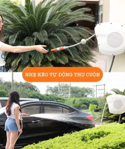 Vòi tưới cây vòi rửa xe Lionking 10-30 mét Rulo cuộn ống tự động Tặng vòi xịt đa năng 8 kiểu phun Vòi tưới cây vòi rửa xe Lionking 10-30 mét Rulo cuộn ống tự động Tặng vòi xịt đa năng 8 kiểu phun