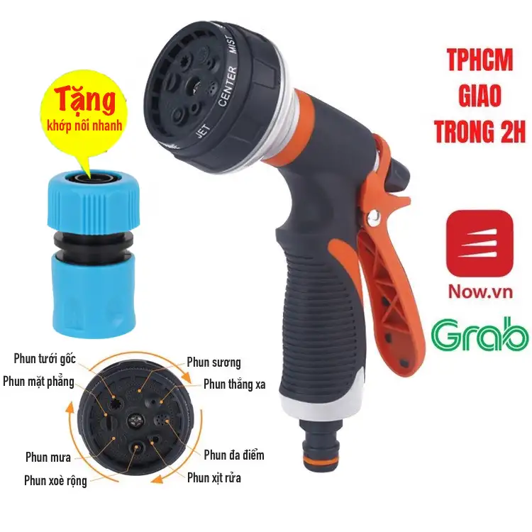 Vòi tưới cây vòi rửa xe đa năng RC203E