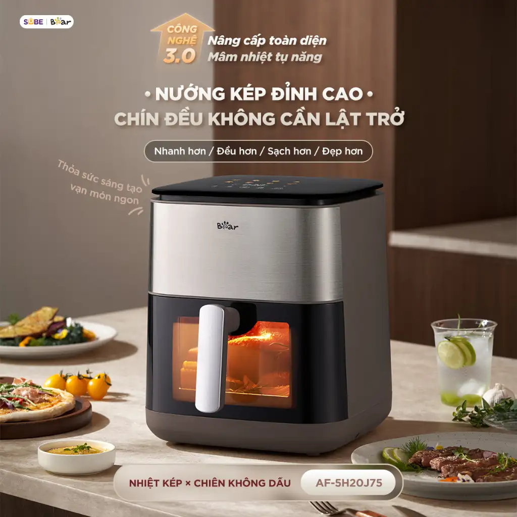 Nồi Chiên Không Dầu BEAR 6L