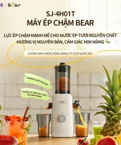 Máy Ép Chậm Bear SJ-4H01T